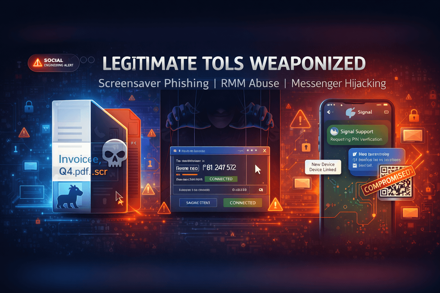 Legitimate Tools Weaponized: Screensaver Phishing Spreads
